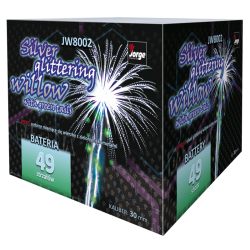 Silver Glittering Will. w. Green Tails 49ran 30mm